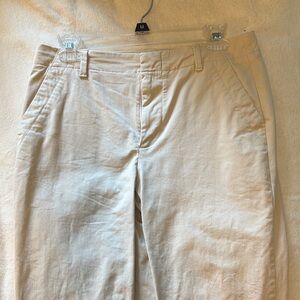 Banana Republic Cream Ankle Pant size slim-fit 4